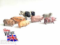 Vintage Metal British / J Hill Cow Horse Pig Mix Job Lot