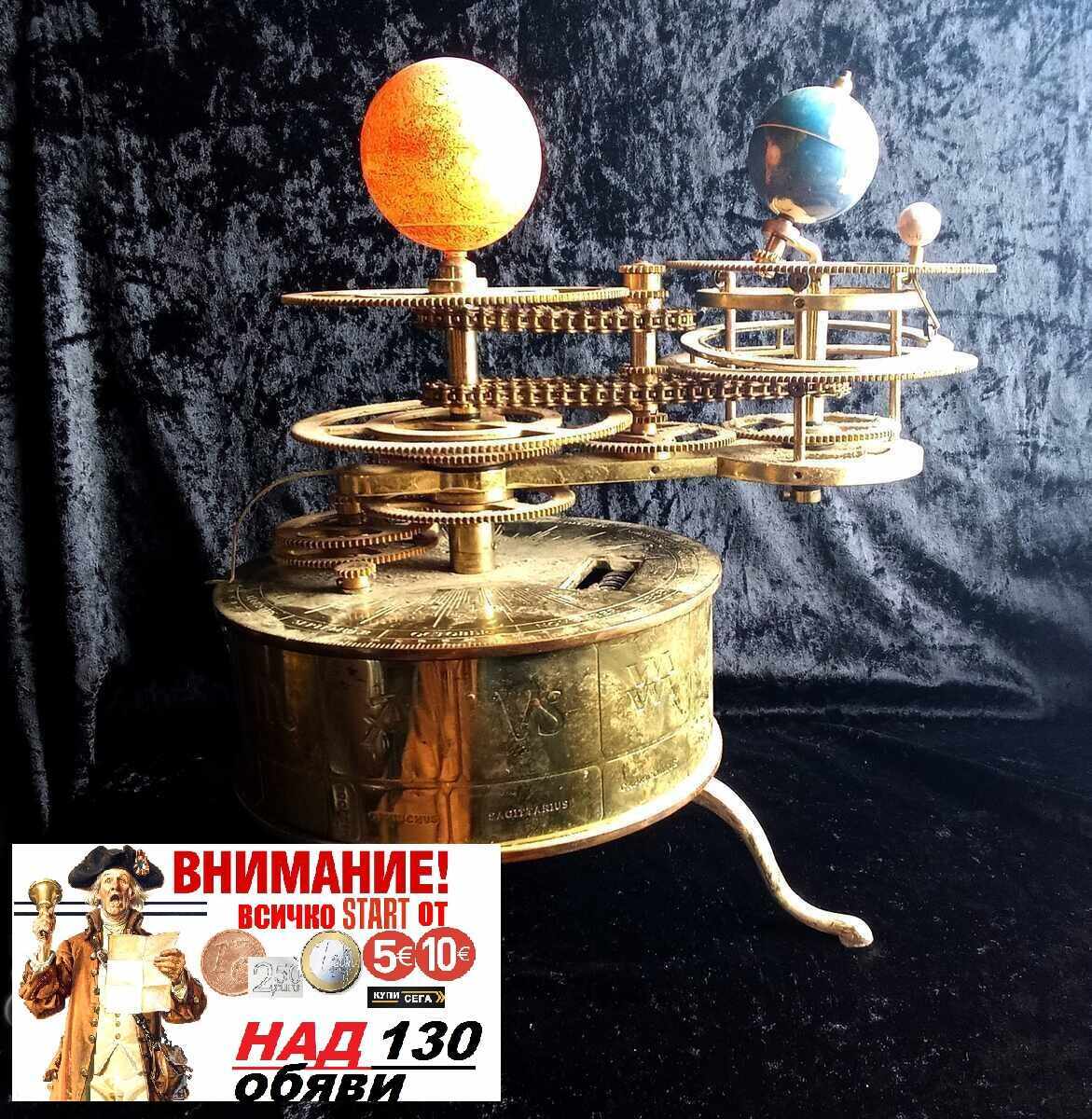 Модел от месинг Orrery/Tellurion слънчева система планети