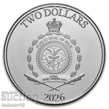 Silver 1 oz Darth Vader 2026 - Niue Island with price € 93.99 | 183.83 BGN