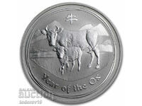 Ασημένιο νόμισμα 1 oz Έτος του Βοδιού 2009