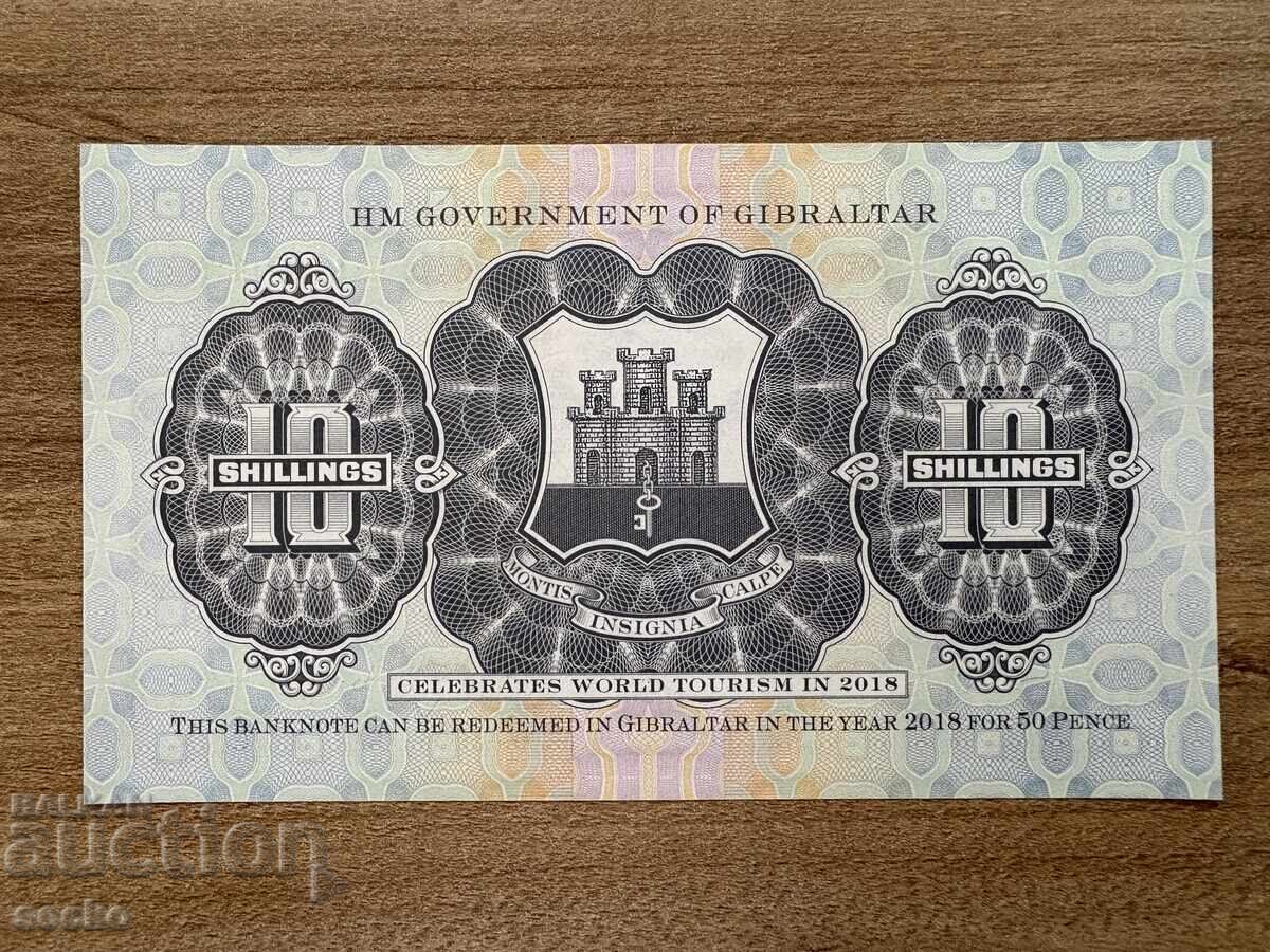Gibraltar - 10 șilingi (2018) UNC cu preț € 5.11 | 9.99 BGN
