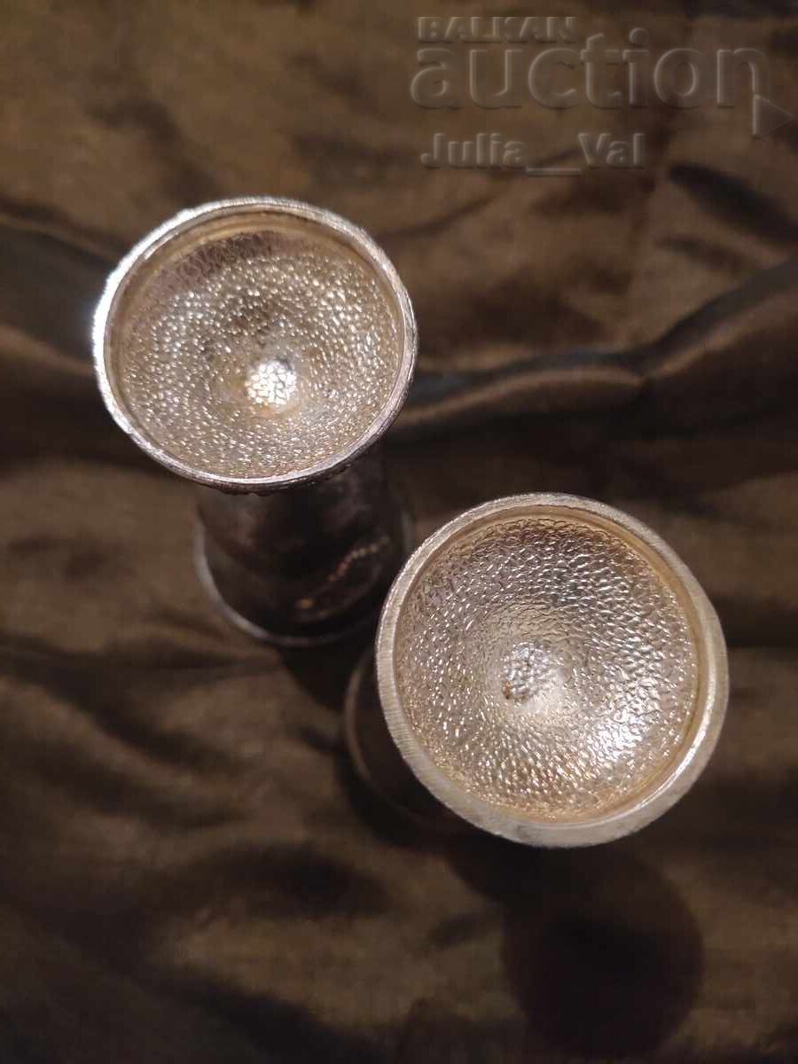 Δημοπρασία Παλιά επάργυρα κηροπήγια BZC από 0.01 cent