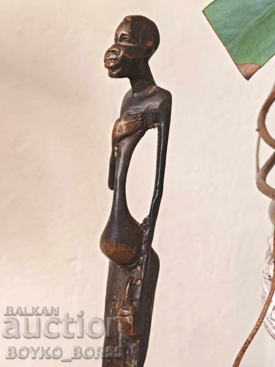 Sculptură veche din bronz, mică plastică