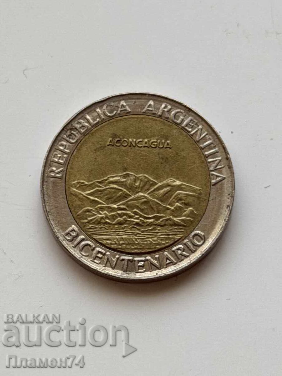 1 πέσο 2010 Αργεντινή Ακονκάγκουα με τιμή € 2.40 | 4.69 BGN