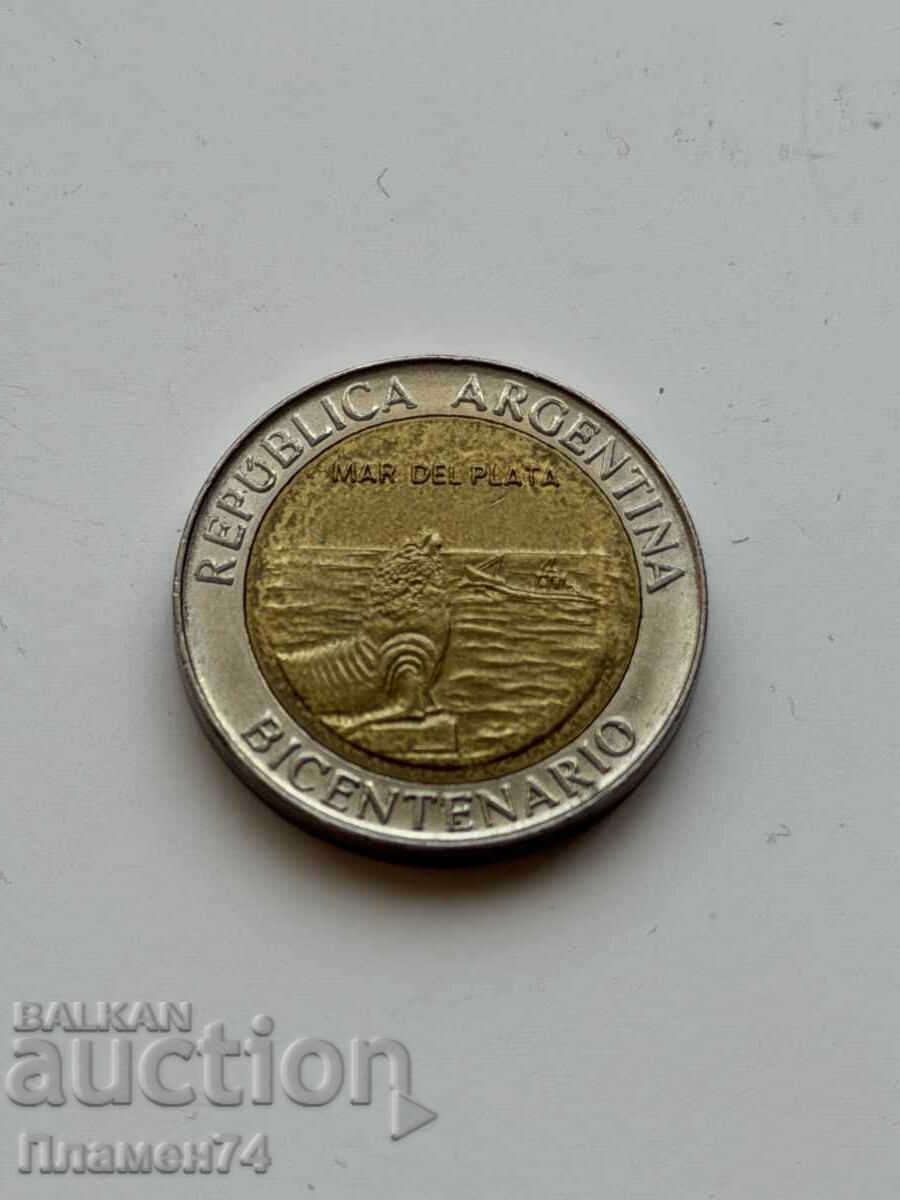 1 peso 2010 Argentina Mar del Plata cu preț € 2.40 | 4.69 BGN