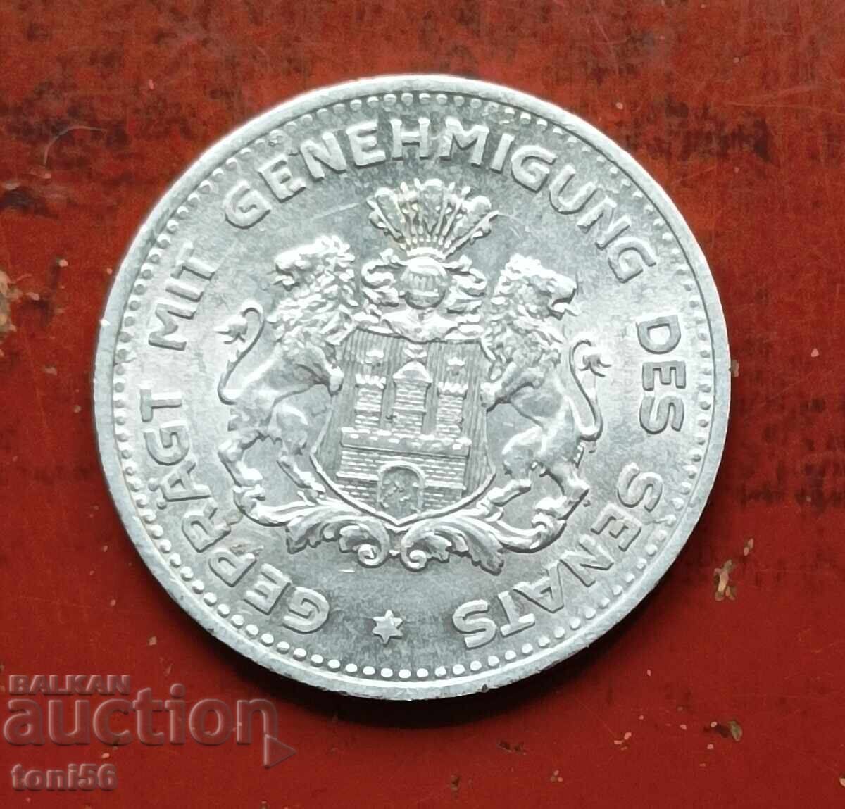 Germany 1/10 Mark issued by Hamburg Bank 1923 with price € 11.00 | 21.51 BGN