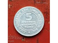 Германия 5/100 марка издадена от банка Шлезвинг-Холщайн1923г