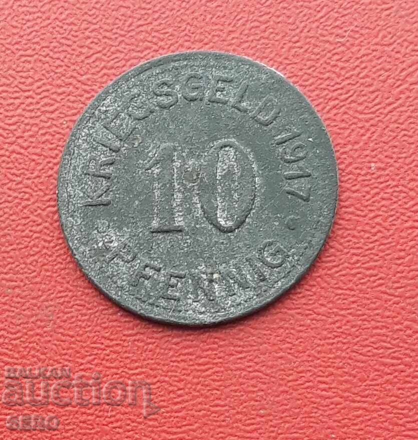 Germania-S.Rhine-Westfalia-Münster-10 Pfennig 1917