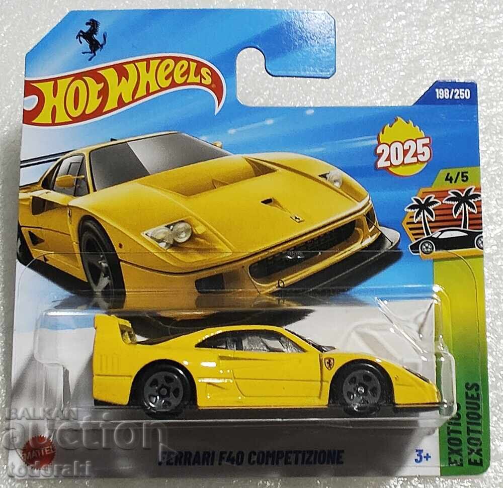 Hot Wheels Ferrari F 40 Количка Хот Уилс 1:64 Ферари