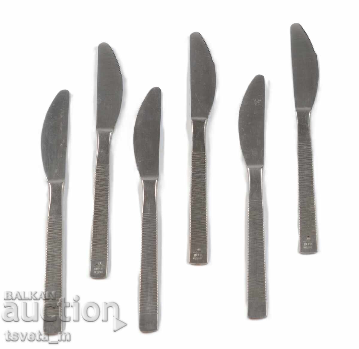 Μαχαιροπίρουνα μαχαίρια 6 τεμ. - ΕΣΣΔ σοσιαλιστικά με τιμή € 5.00 | 9.78 BGN