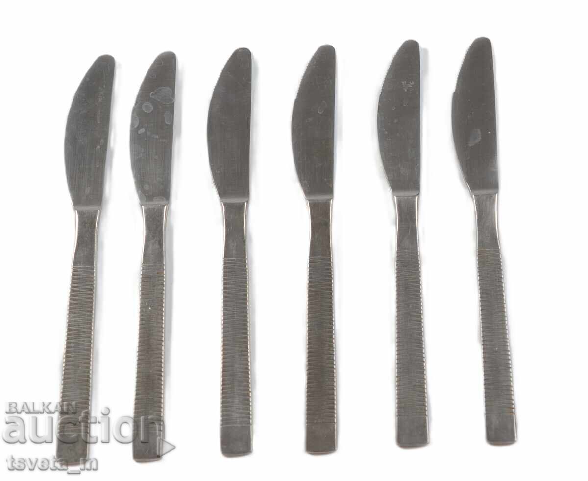 Δημοπρασία Μαχαιροπίρουνα μαχαίρια 6 τεμ. - ΕΣΣΔ σοσιαλιστικά