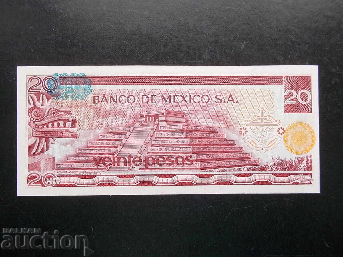 MEXICO, 20 pesos, 1977, UNC cu preț € 1.99 | 3.89 BGN