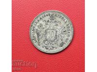 Австро-Унгария-10 кройцера 1869-мн.хубаво запазена