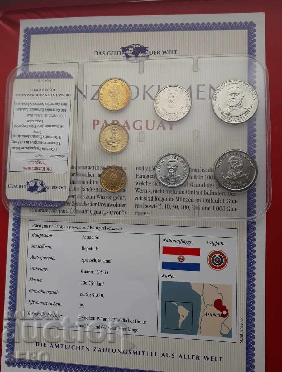 Paraguay-SET 1992-2008 din 7 monede cu preț € 13.00 | 25.43 BGN