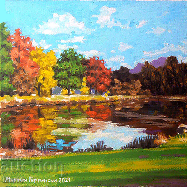 Ελαιογραφία τοπίου. 30 επί 30 εκ