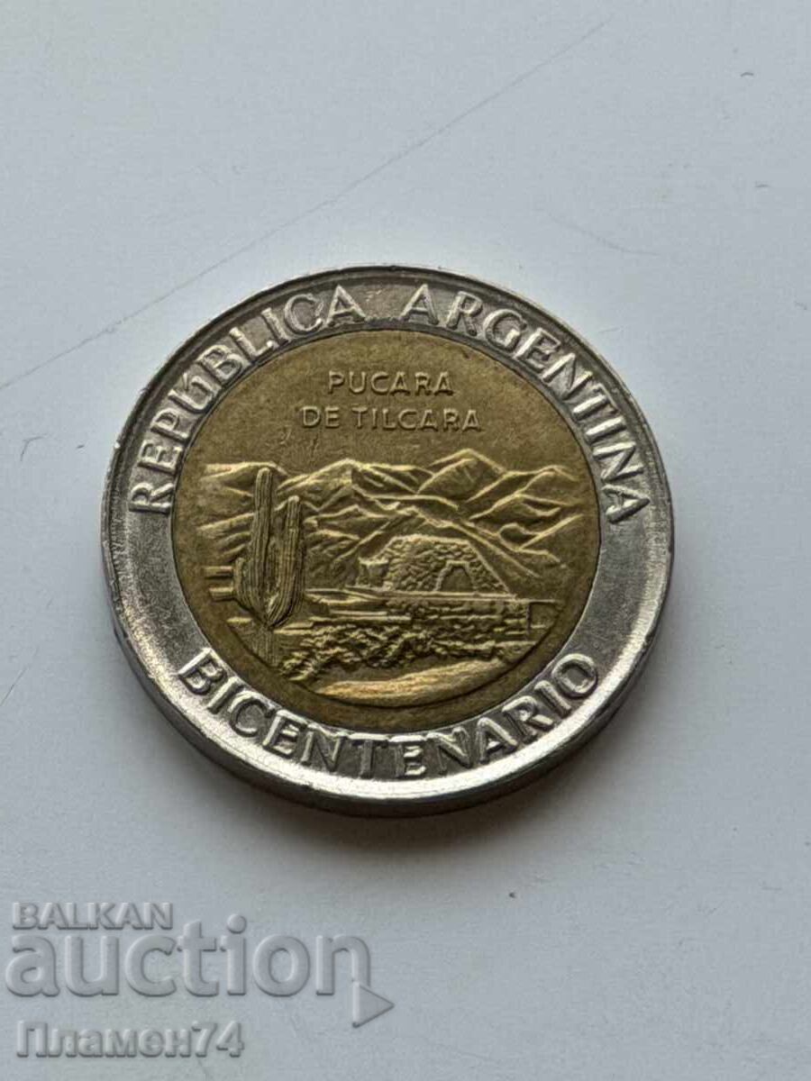1 peso 2010 Argentina Pucará de Tilcara cu preț € 2.50 | 4.89 BGN