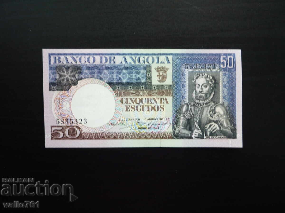 ANGOLA PORTUGHEZĂ 50 ESCUDOS 1973 NOUĂ UNC