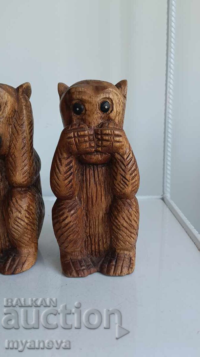 Trite mŭdri maĭmuni, dŭrvorezbi ot Indoneziya - 5