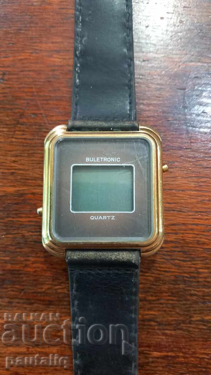 BULETRONIC GOLD-PLATED ELECTRONIC WATCH with price € 30.00 | 58.68 BGN