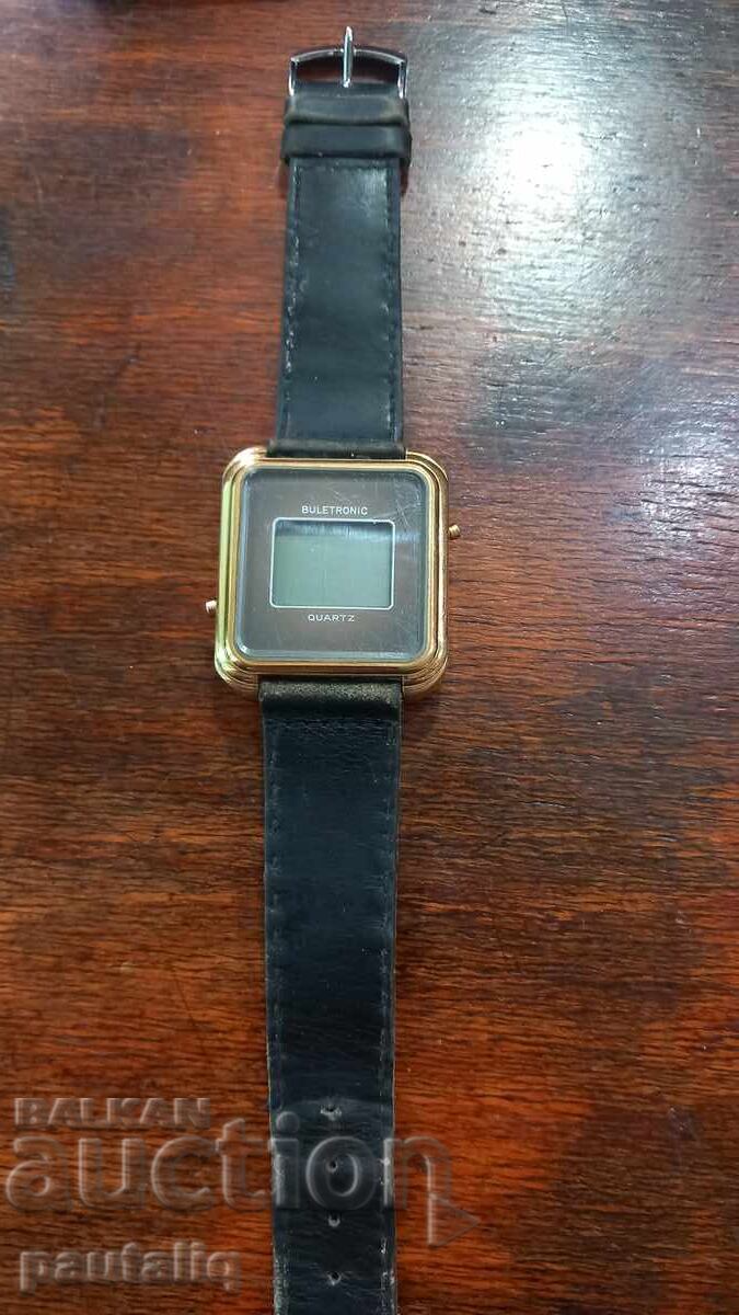BULETRONIC GOLD-PLATED ELECTRONIC WATCH