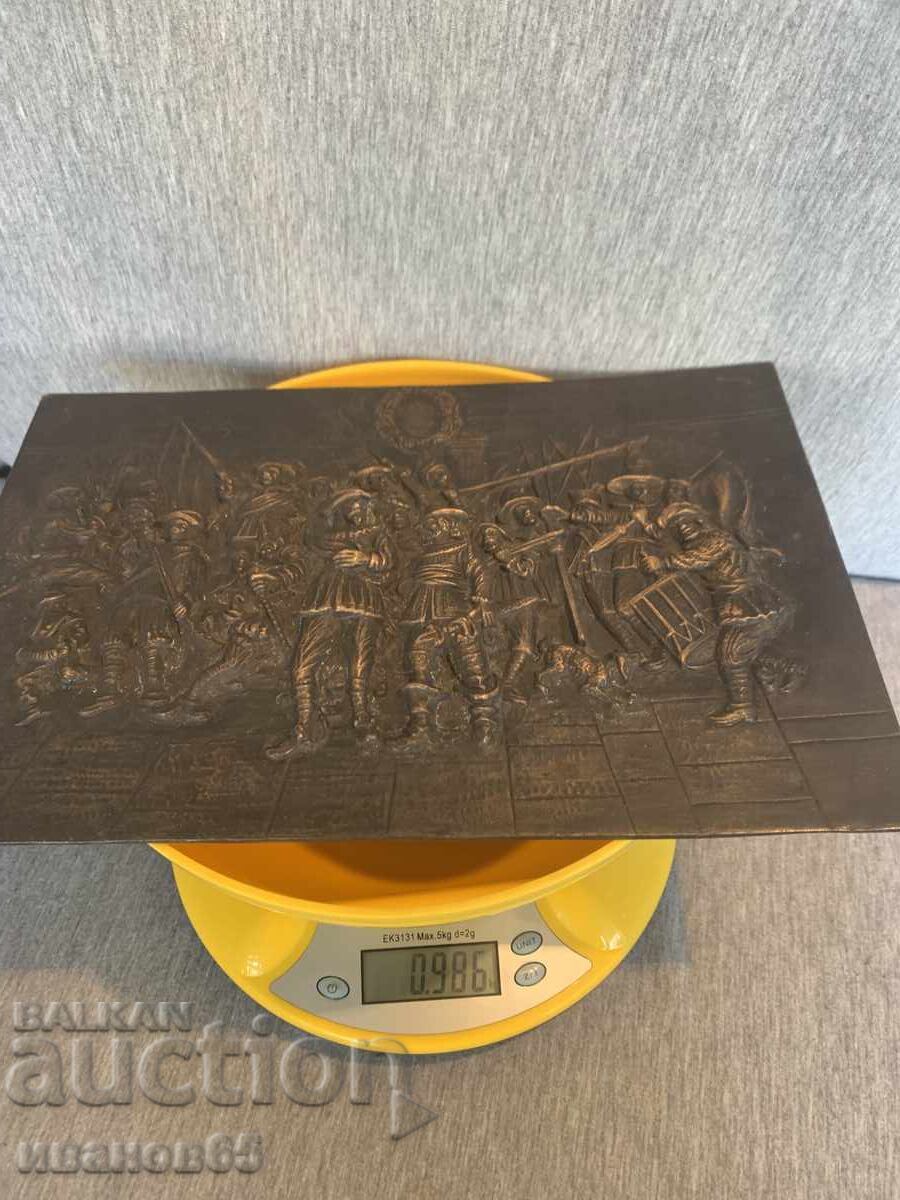 Δημοπρασία Χάλκινο ανάγλυφο «Η Νυχτερινή Περίπολος» του Ρέμπραντ