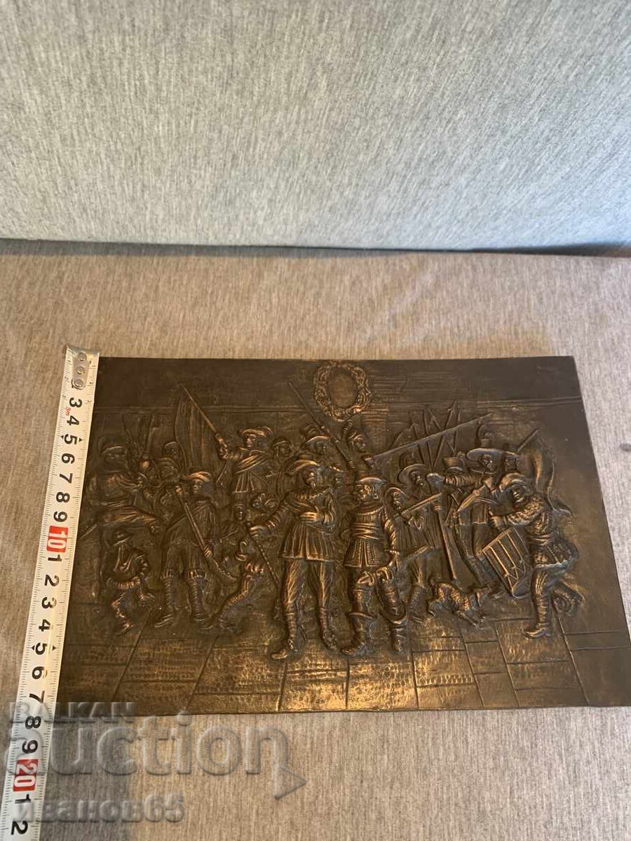 Χάλκινο ανάγλυφο «Η Νυχτερινή Περίπολος» του Ρέμπραντ - 5