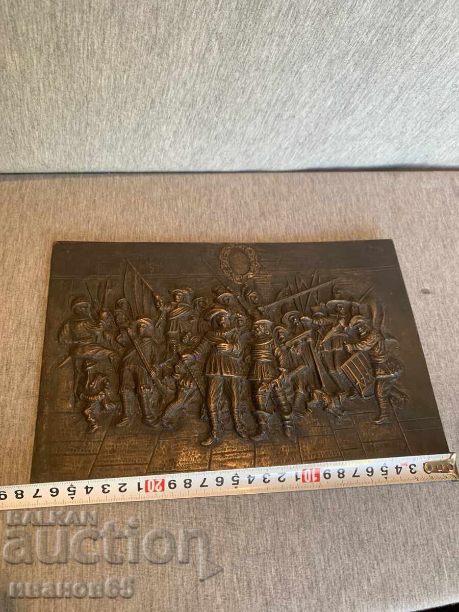 Χάλκινο ανάγλυφο «Η Νυχτερινή Περίπολος» του Ρέμπραντ - 6