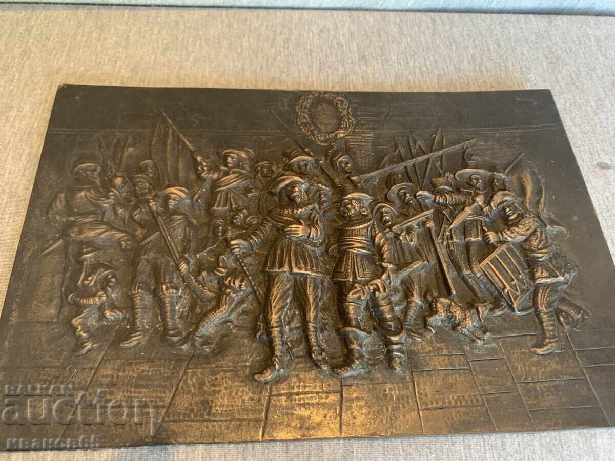 Χάλκινο ανάγλυφο «Η Νυχτερινή Περίπολος» του Ρέμπραντ - 7