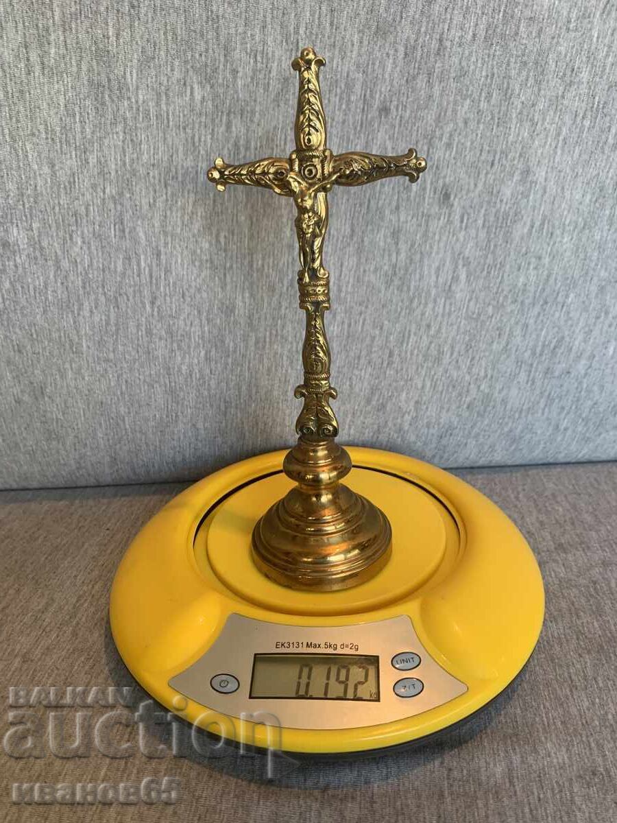 стар настолен бронзов кръст