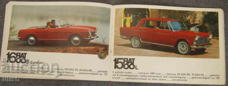 Licitație Broșură publicitară veche Fiat