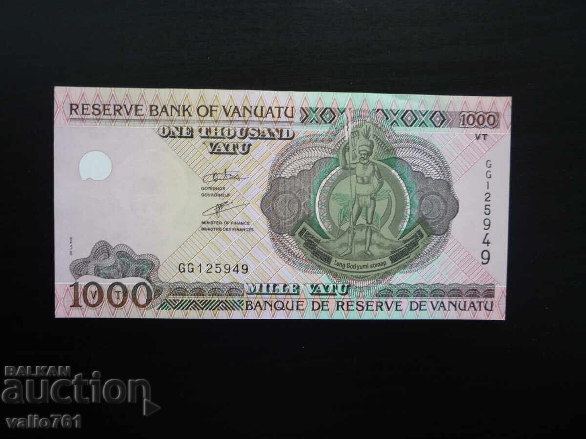 VANUATU 1000 1 000 VATU 2002 NOU UNC