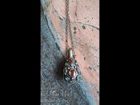 Αντίκα κολιέ φιαλίδιο για άρωμα