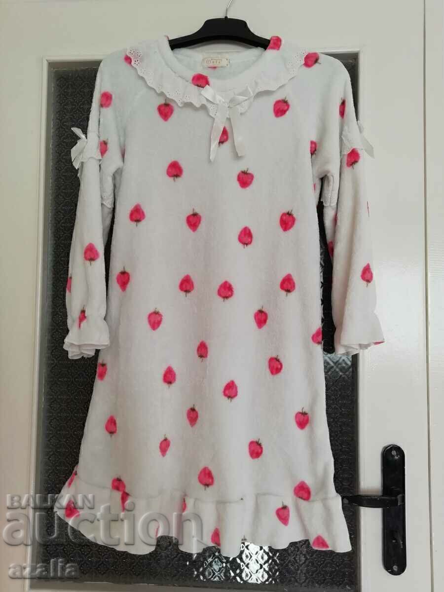 Homemade warm fleece dress size L