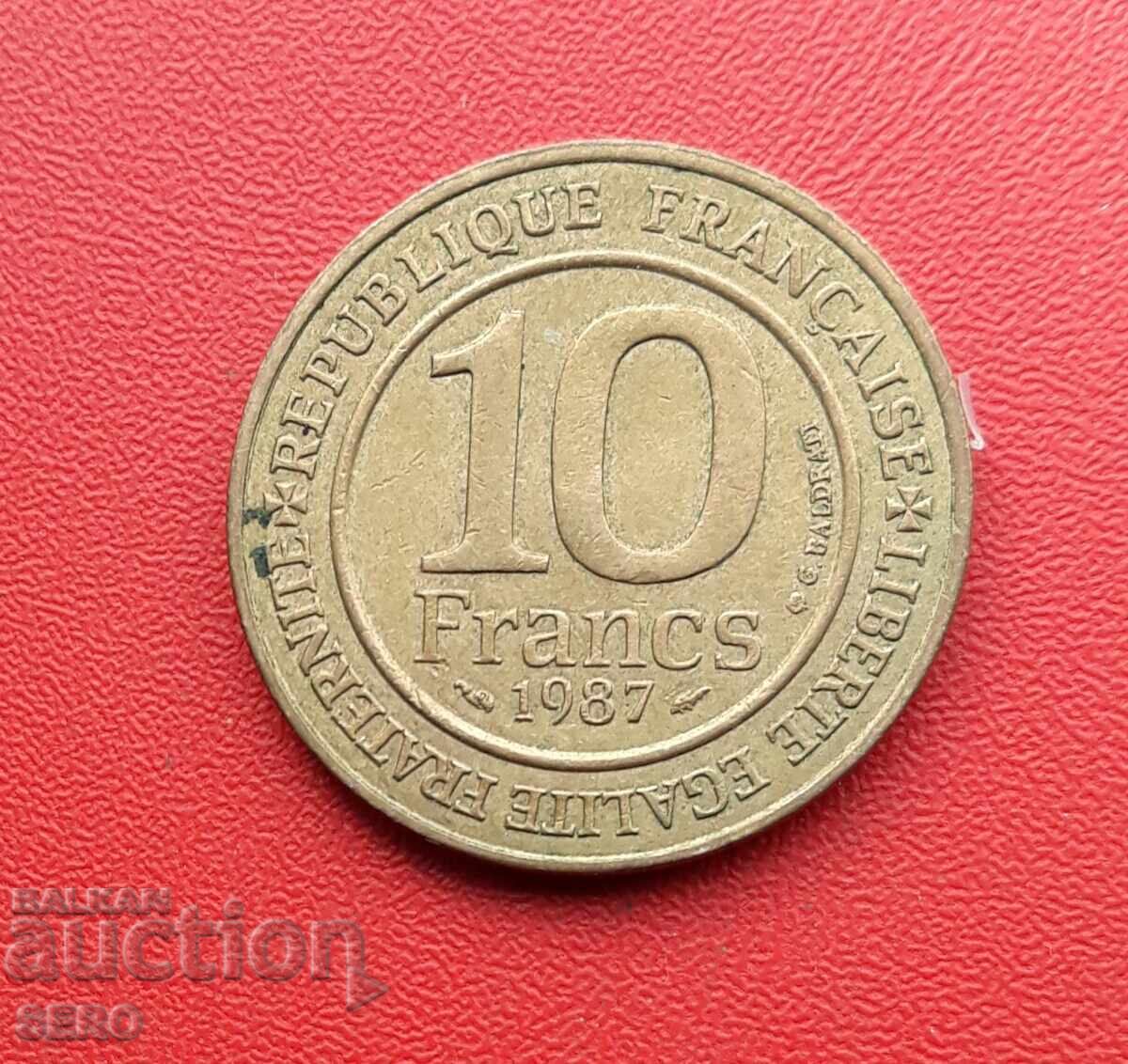 France-10 francs 1987-1000 years of the Capetian dynasty