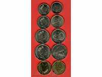 FIJI FIJI SET issue - OLD ALL issue 2009 - 2010 NEW UNC