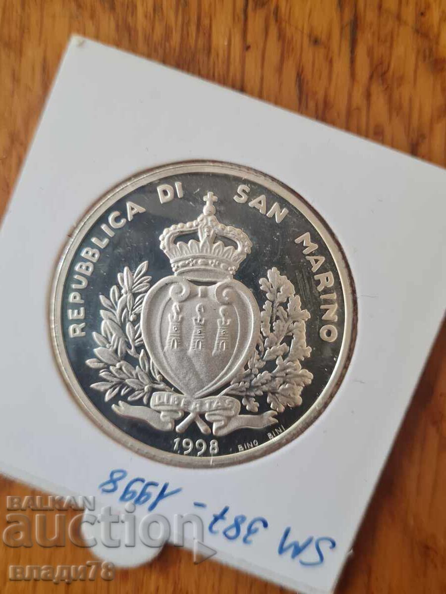 Παράδοση Ασημένιο νόμισμα 10000 λιρέτες 1998