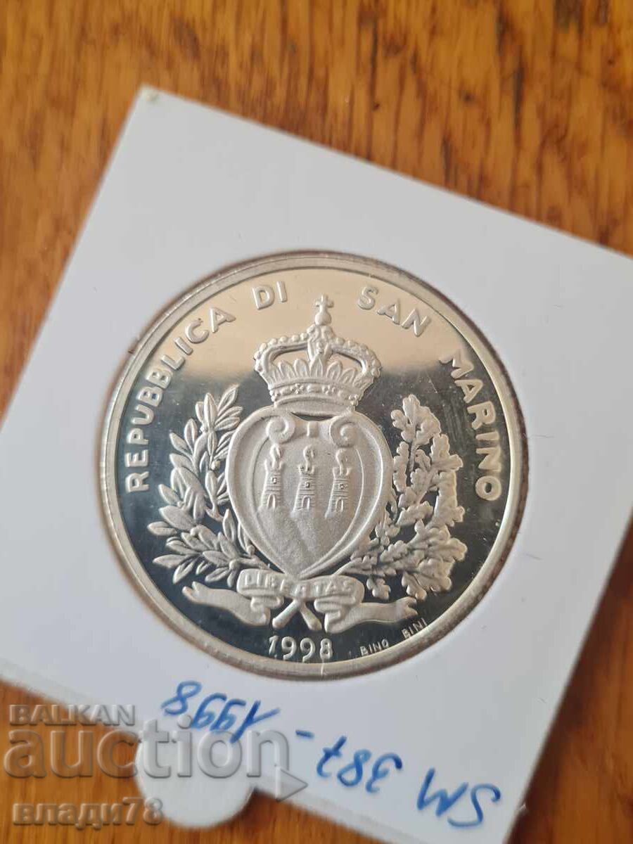 Ασημένιο νόμισμα 10000 λιρέτες 1998 - 5