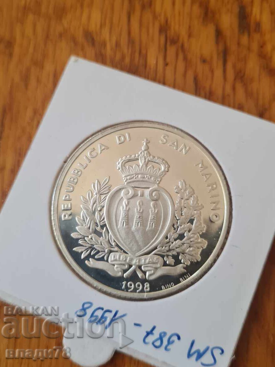 Ασημένιο νόμισμα 10000 λιρέτες 1998 - 6