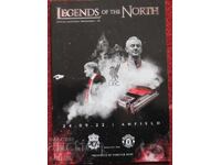 футбол програма Ливърпул Манчестер Юн. легендите