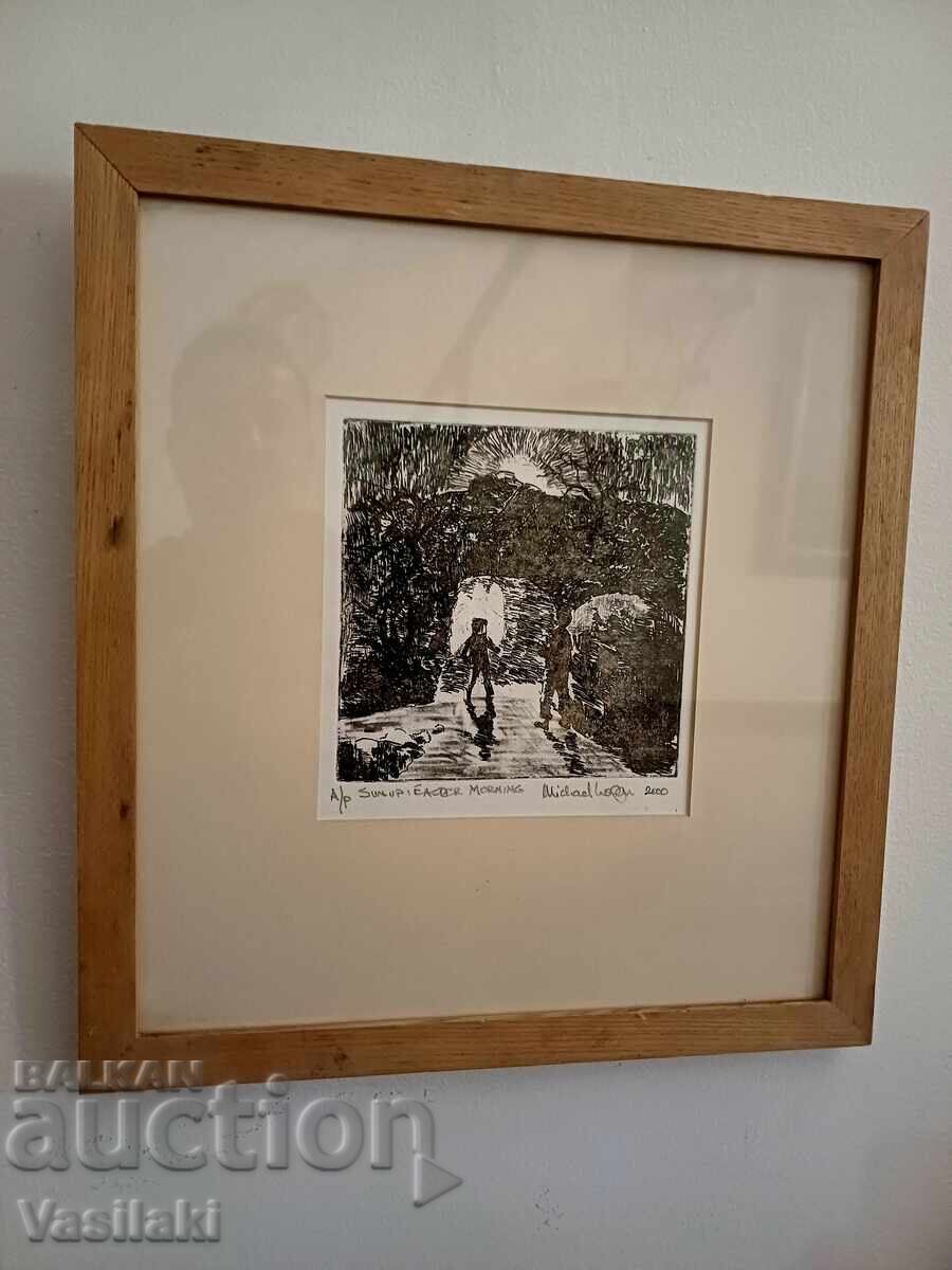 Auction  Painting by Michael Logan