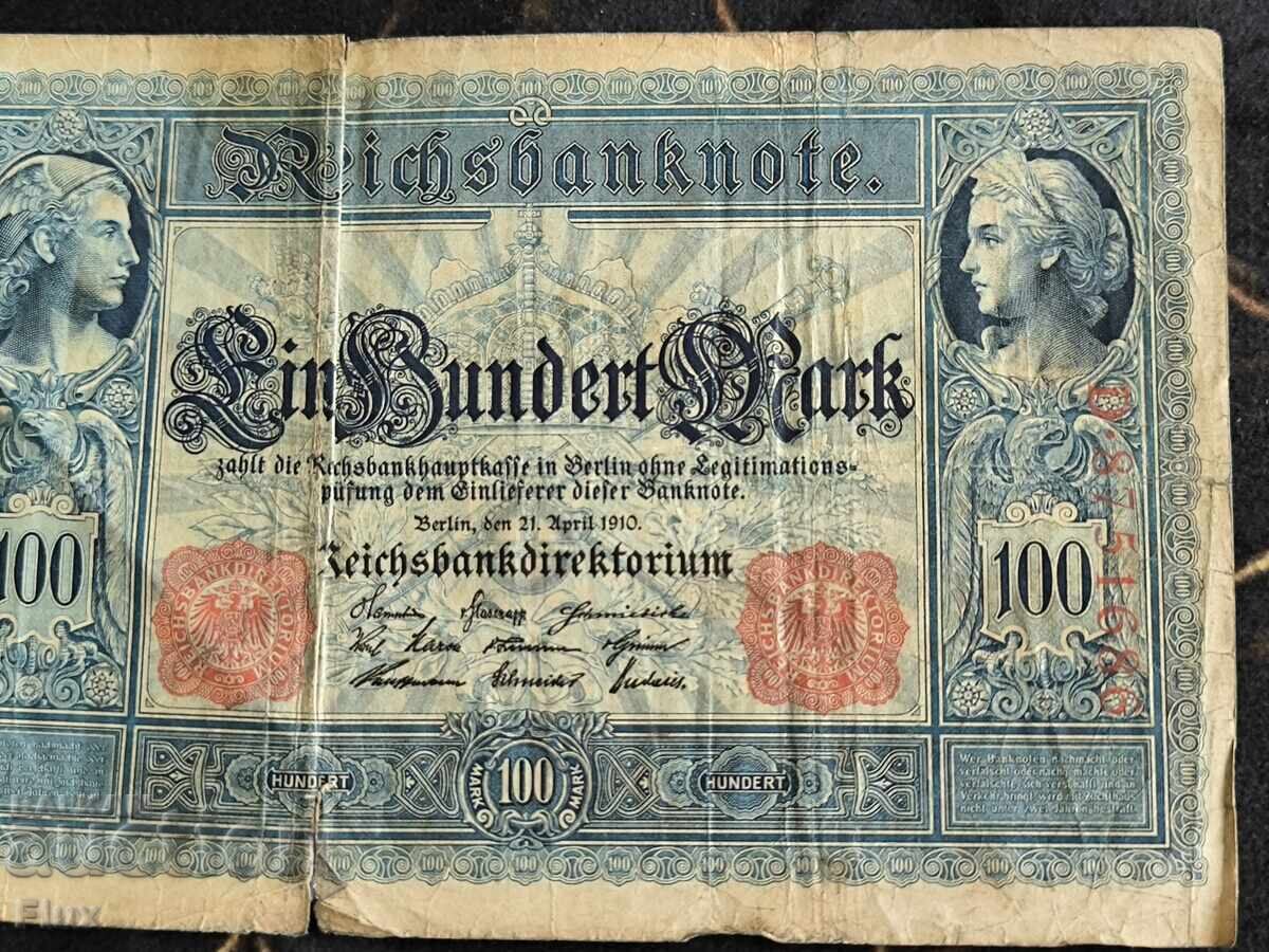Auction  Reich banknote - Germany - 100 Marks | 1910