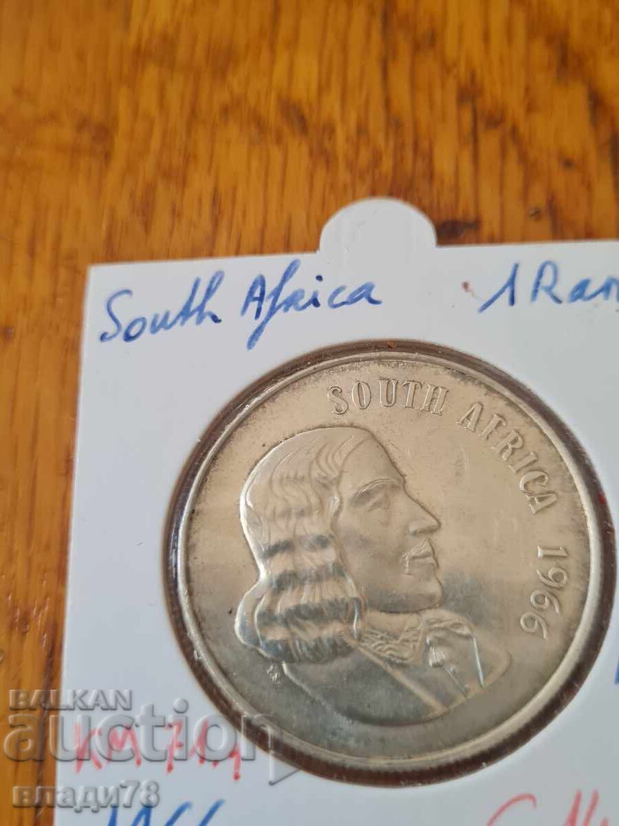 Аукцион Сребърна монета 1 ранд 1966 г