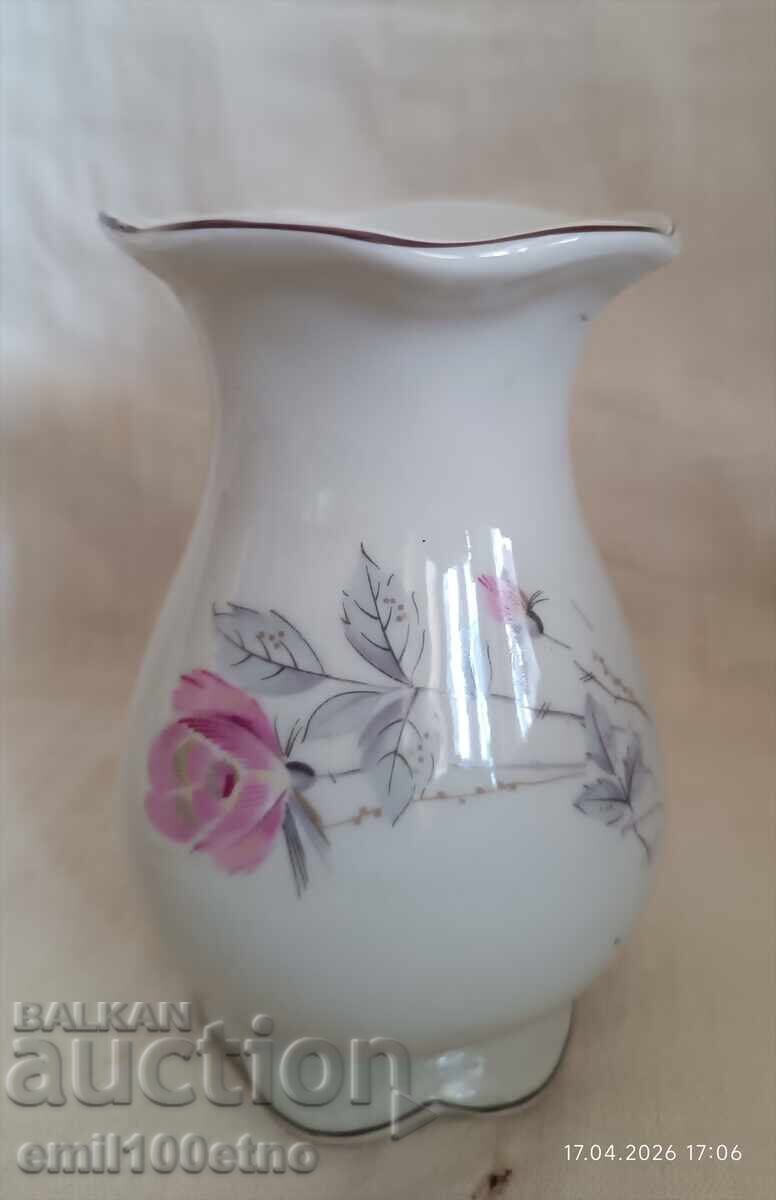 Δημοπρασία Όμορφο βάζο παλιά βουλγάρικη πορσελάνη Κόστα Γιορντάνοφ Βίντιν