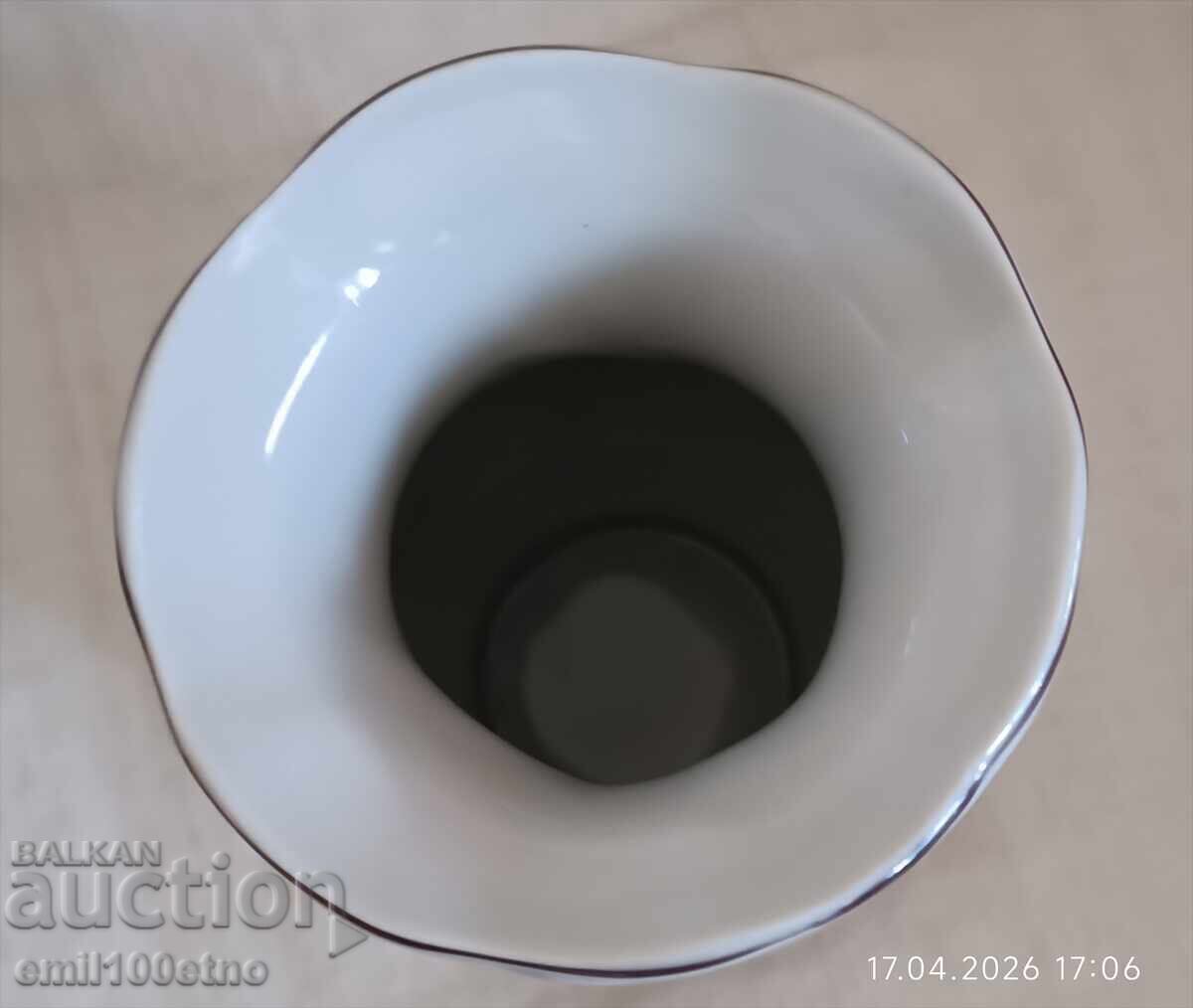 Όμορφο βάζο παλιά βουλγάρικη πορσελάνη Κόστα Γιορντάνοφ Βίντιν - 5