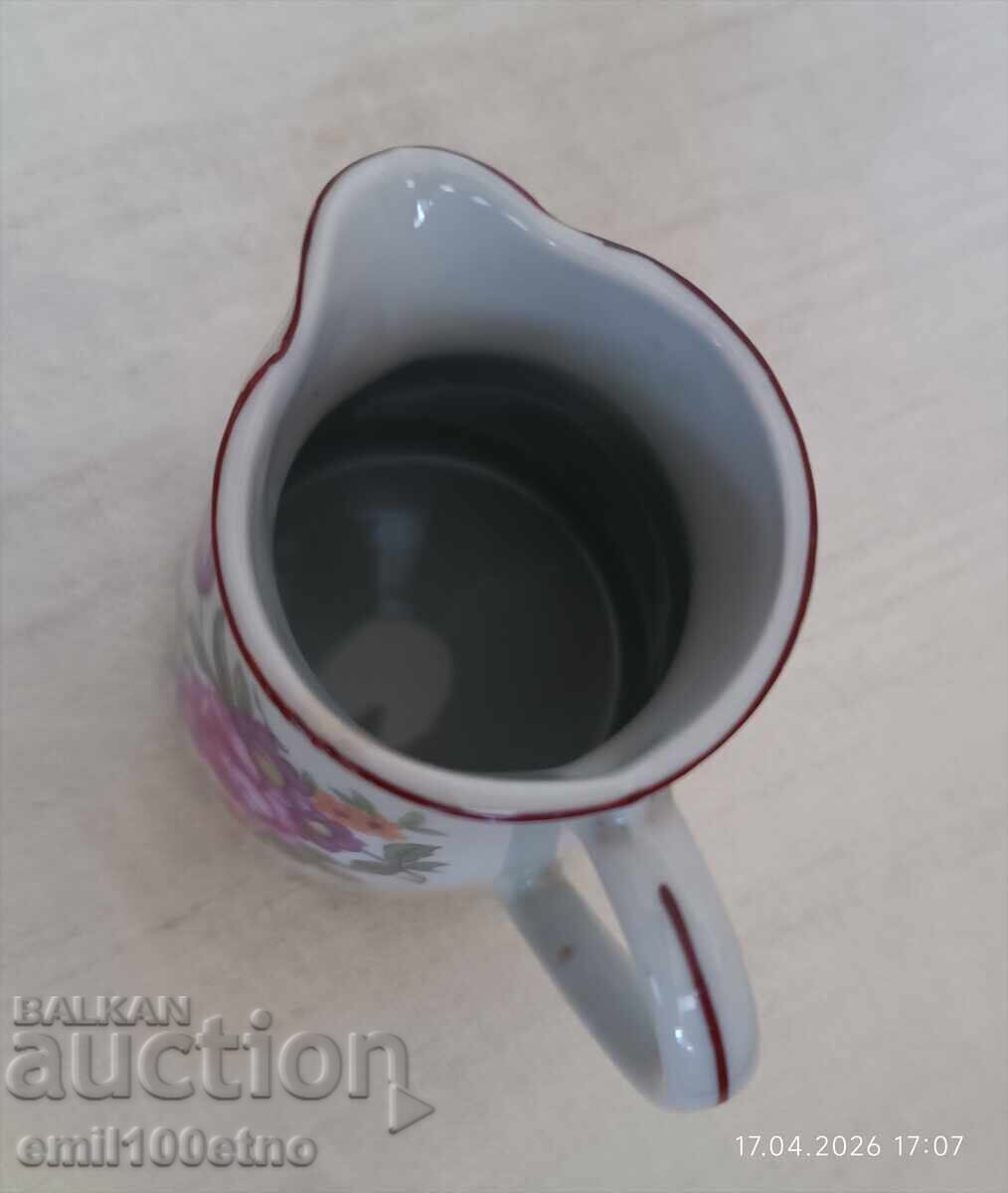 Κανάτα για γάλα ή κρέμα γαλακτοκομικών, παλιά βουλγάρικη πορσελάνη - 5