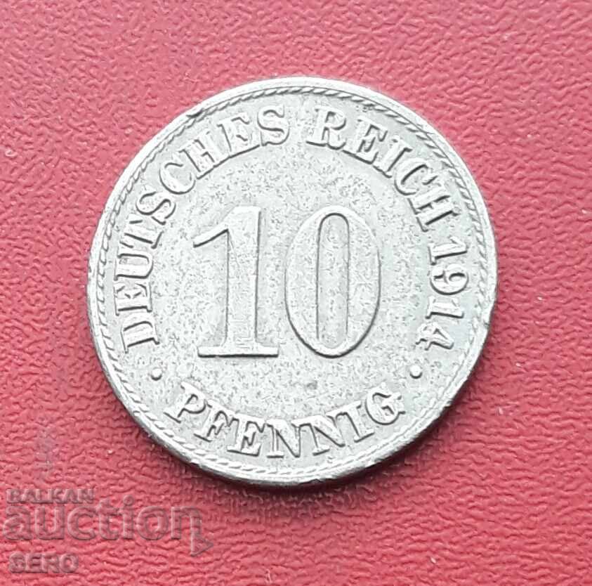 Germany-10 Pfennig 1914 A-Berlin