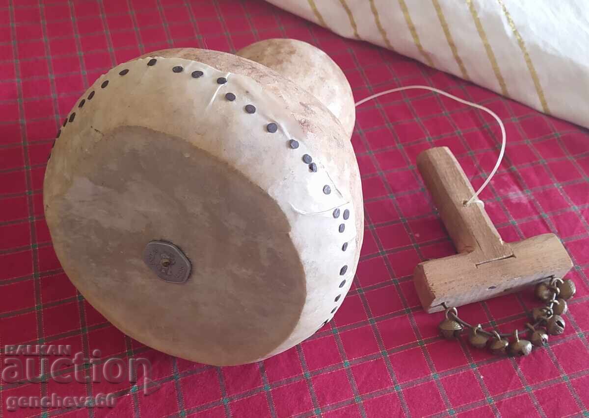 Licitație Instrument muzical tobă Bakchu, tamburină - lucrat manual