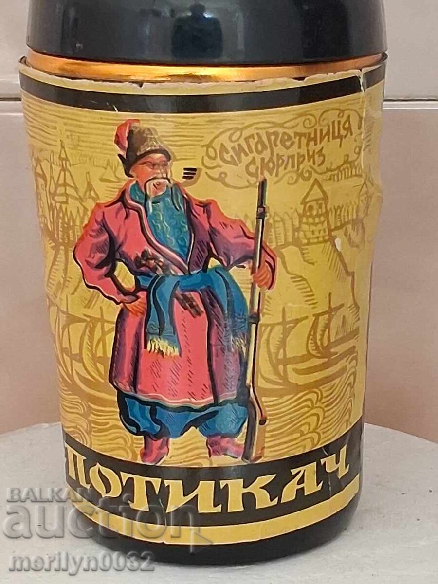 Licitație Sticlă tabacheră cutie de țigări URSS anii '70