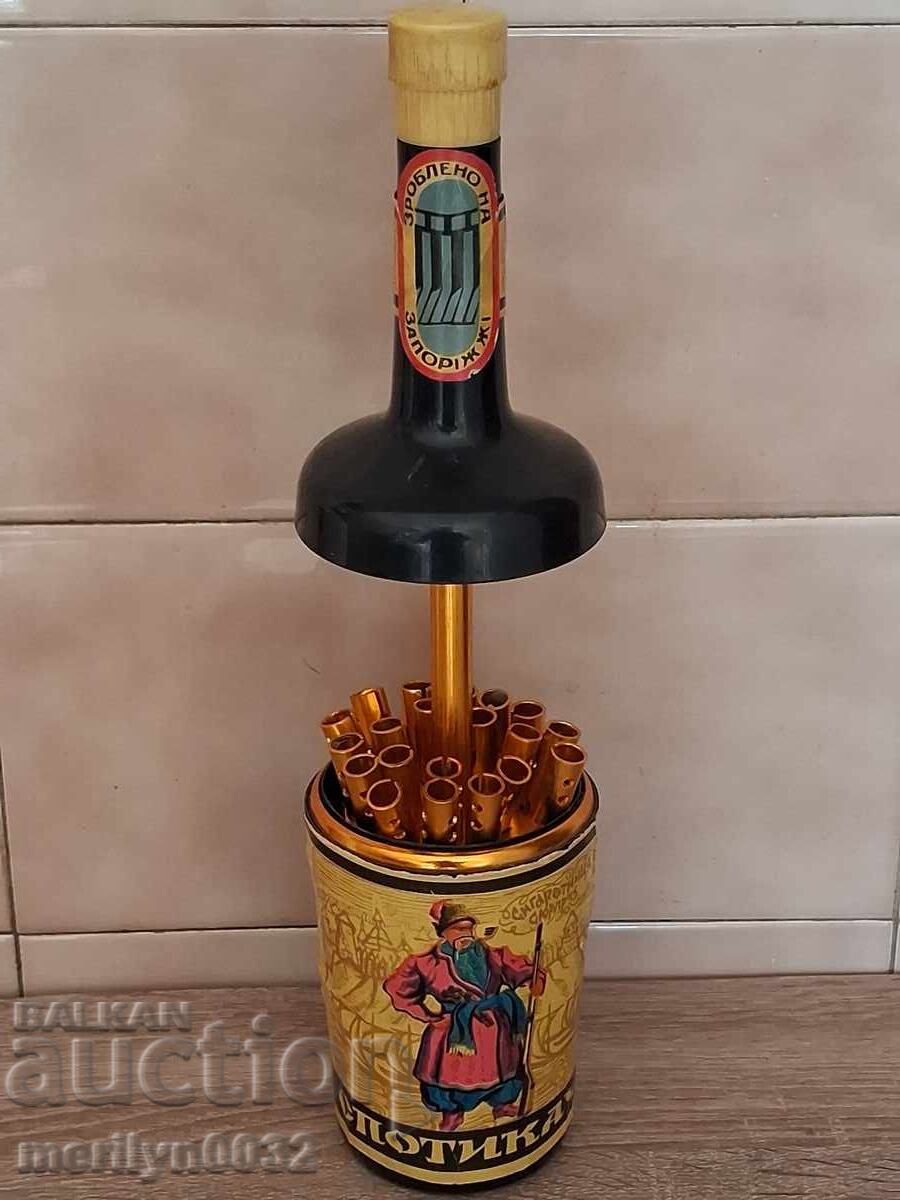 Livrarea Sticlă tabacheră cutie de țigări URSS anii '70