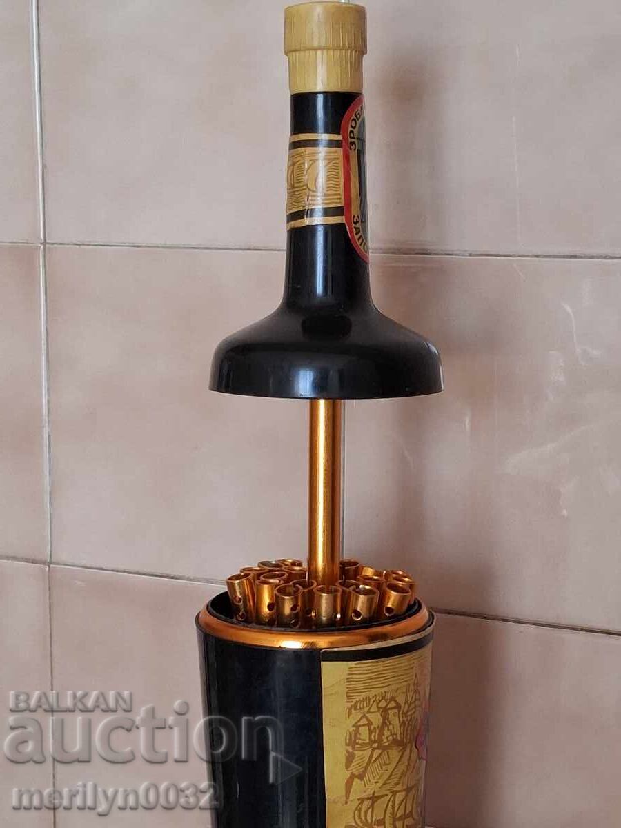 Sticlă tabacheră cutie de țigări URSS anii '70 - 7